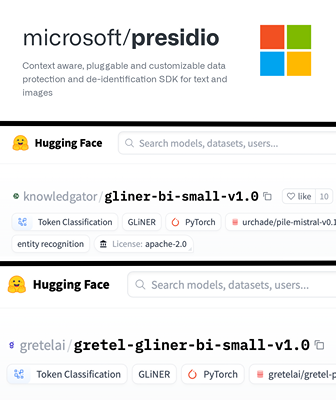 PII detection models used